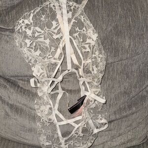 Victoria's Secret White Lace bodysuit Intimates